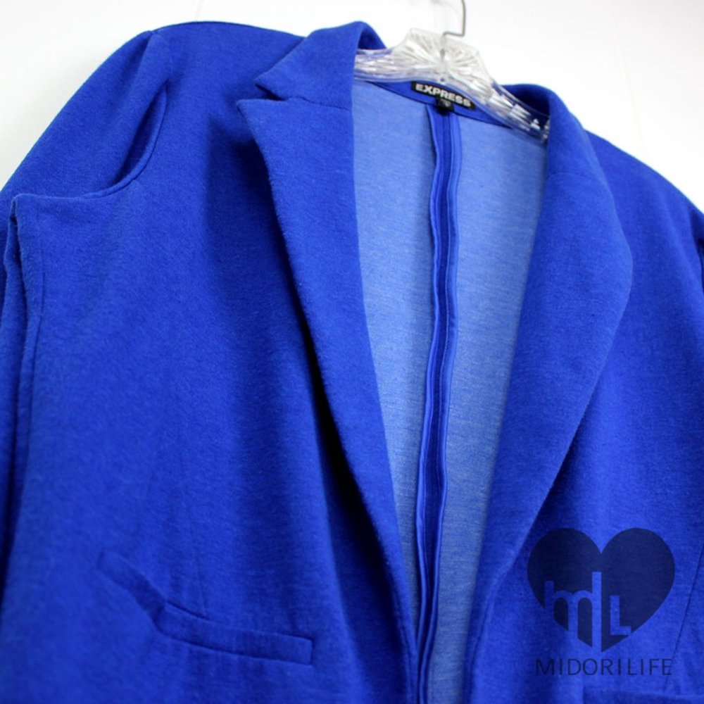 Express Peak Lapel Open Front Blazer - image 3